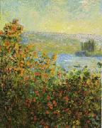 Claude Monet Flower Beds at Vetheuil France oil painting reproduction